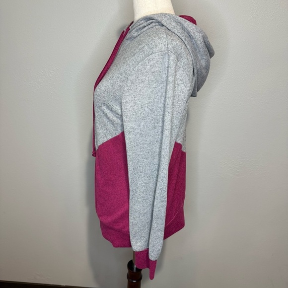 Gray and Pink Women's Hoodie - Picture 3 of 5